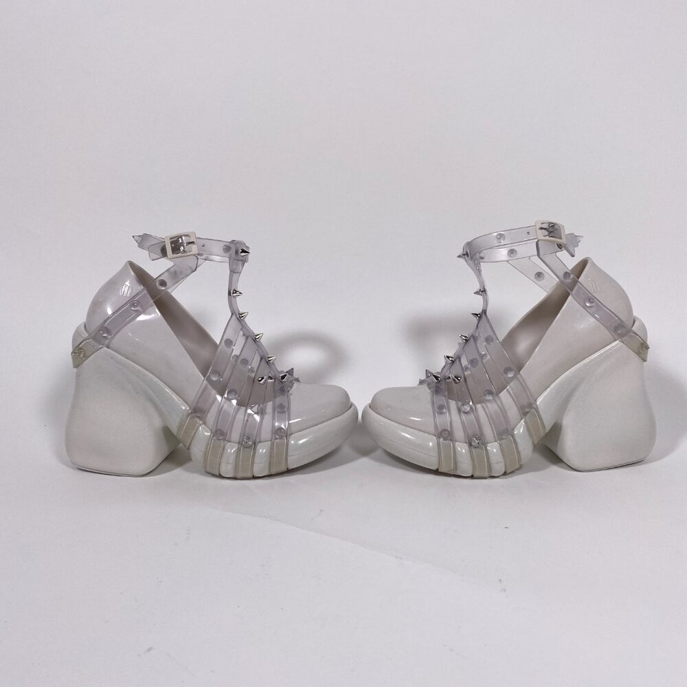 JEAN PAUL GAULTIER x Melissa White Jelly 'Punk Love' Platform - Picture 4 of 11